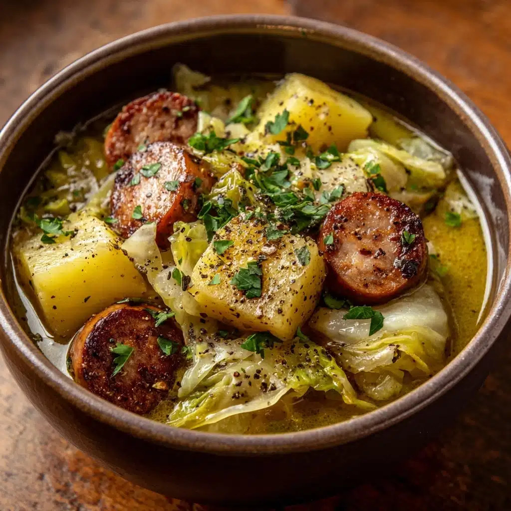 Creamy Cabbage & Sausage Soup Recipe
