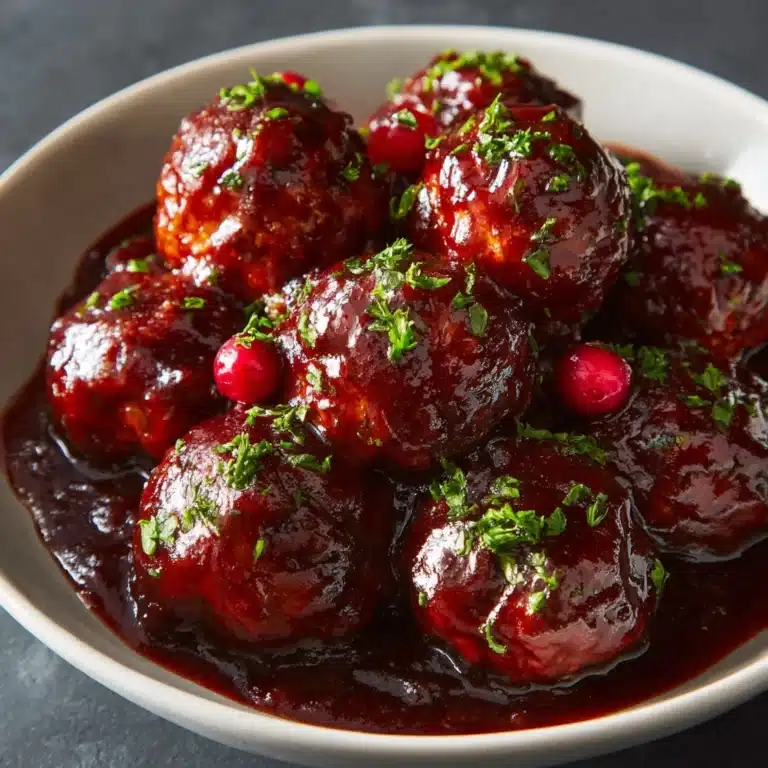 Cranberry Glazed Meatballs Recipe