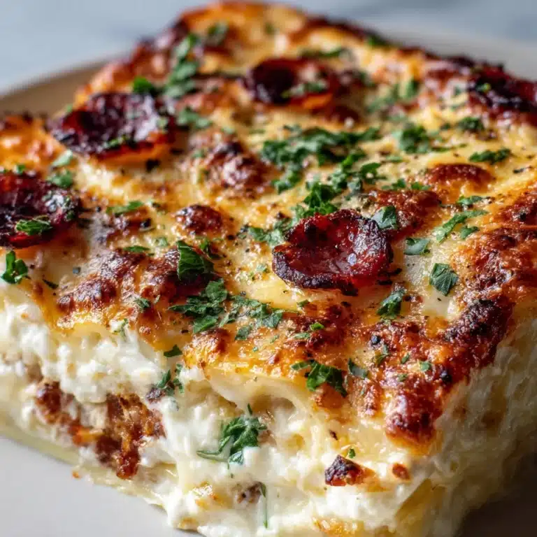 Crockpot Pierogi Casserole with Sausage Recipe
