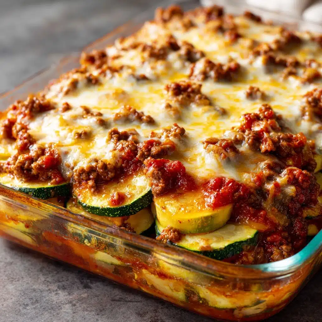 Zesty Zucchini Beef Casserole Recipe - Recipe Image