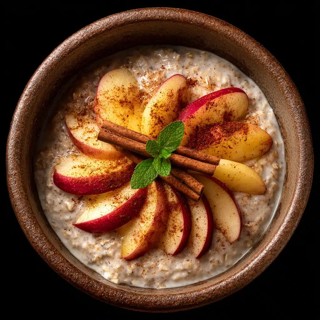 Apple Cinnamon Oatmeal Porridge Recipe - Recipe Image