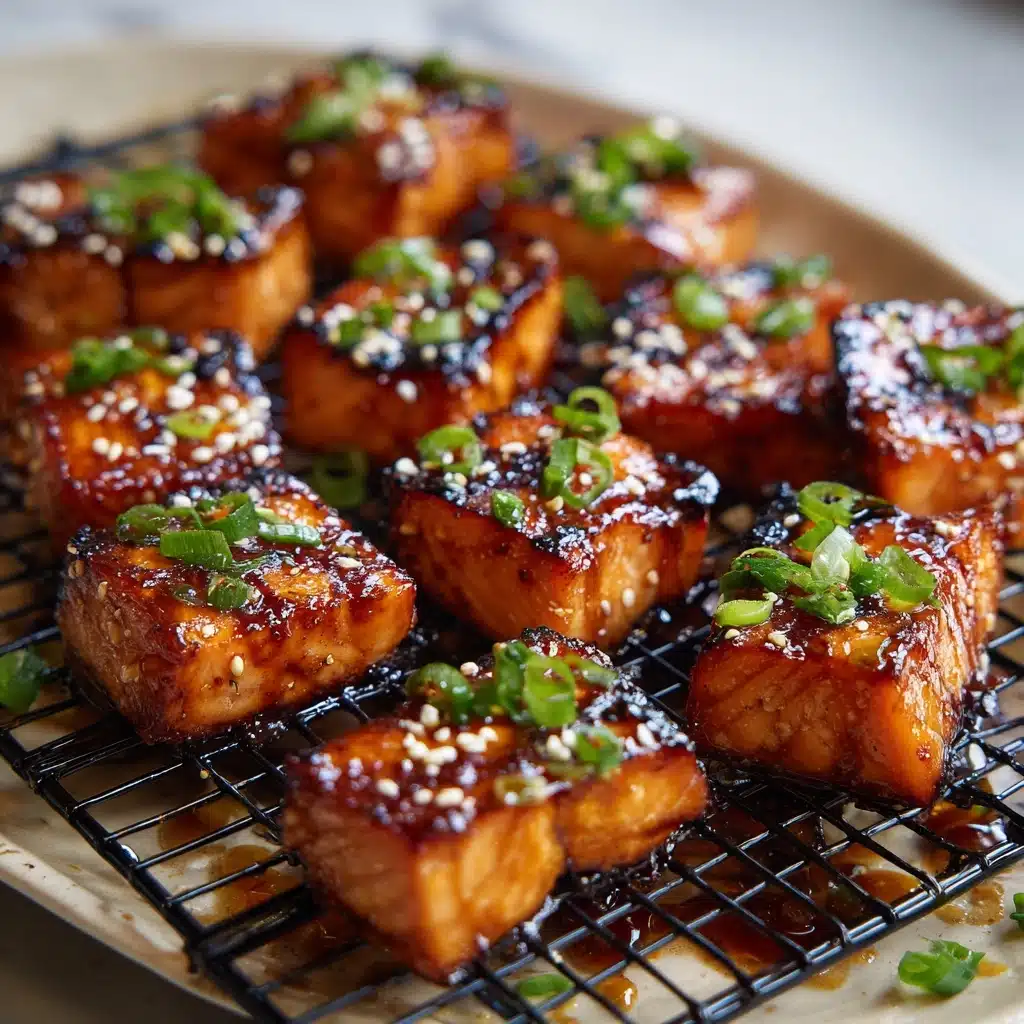 Air Fryer Honey Garlic Salmon Bites Recipe - Recipe Image