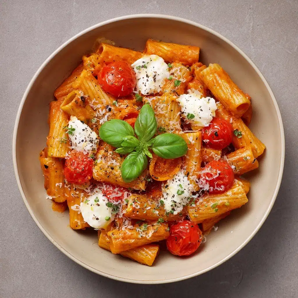 Cherry Tomato & Basil Pasta Recipe - Recipe Image