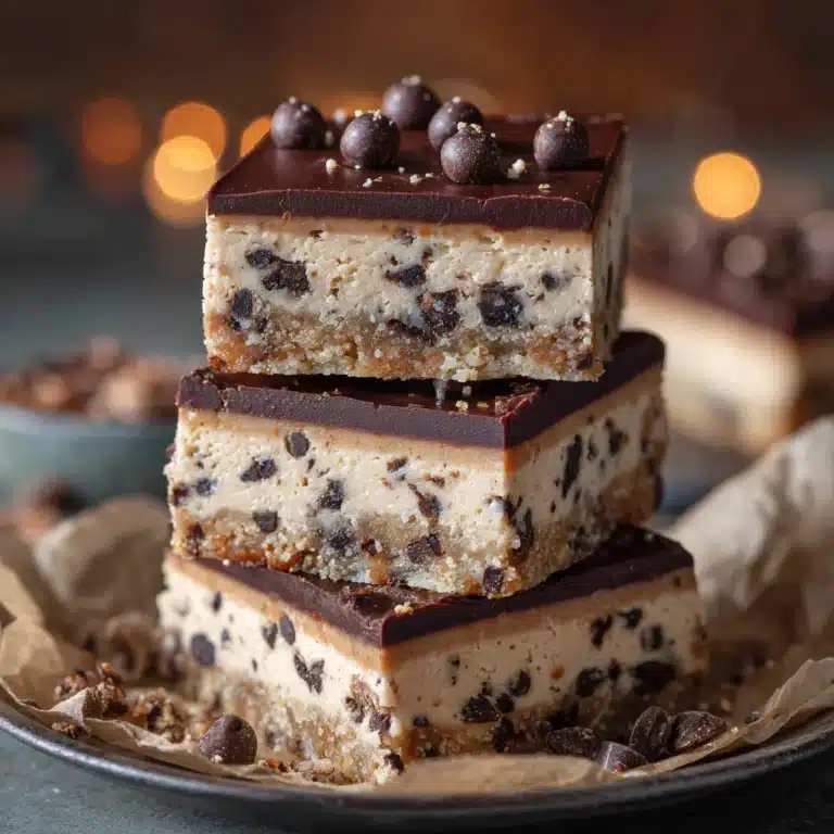 No Bake Cookie Dough Bars Recipe