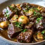 Slow Cooker Beef and Mushroom Stew Recipe