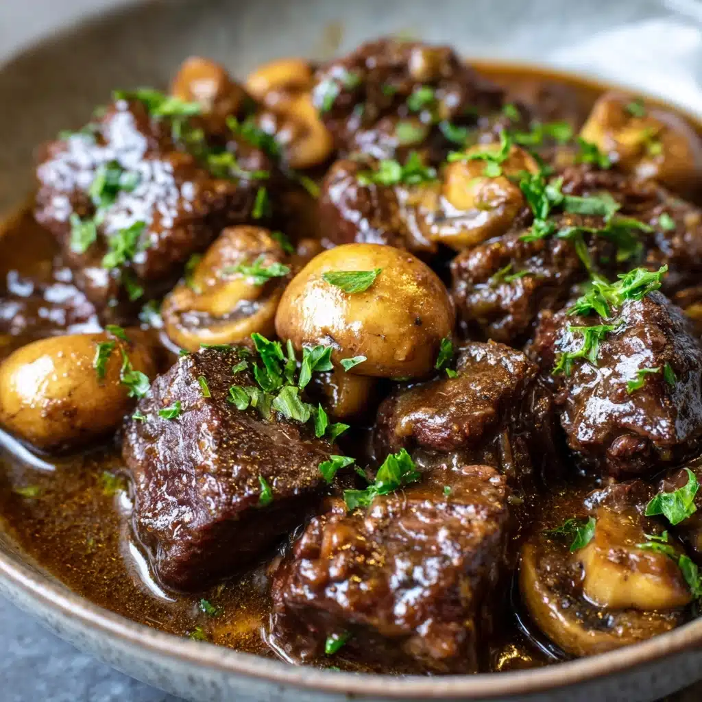 Slow Cooker Beef and Mushroom Stew Recipe