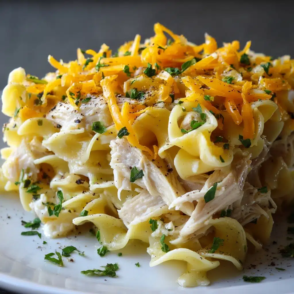 Cheesy Chicken Noodle Casserole Recipe - Recipe Image