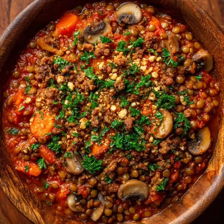 Lentil and Mushroom Bolognese Recipe