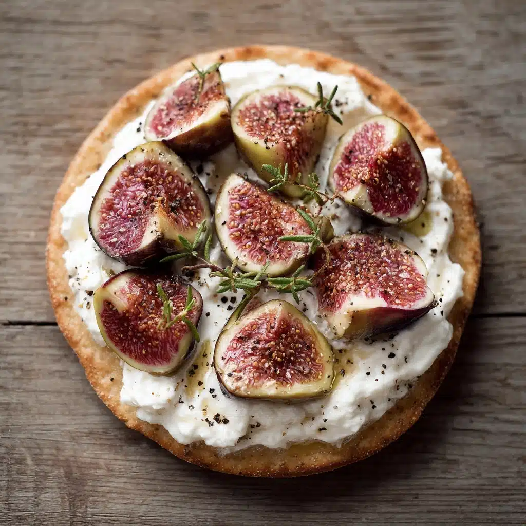 Fig and Goat Cheese Flatbread Recipe - Recipe Image