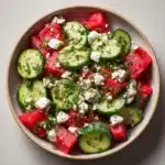 Watermelon Feta Cucumber Salad Recipe