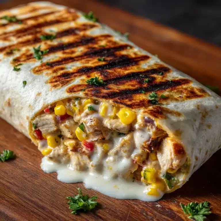 Creamy Chicken Tortilla Wraps Recipe