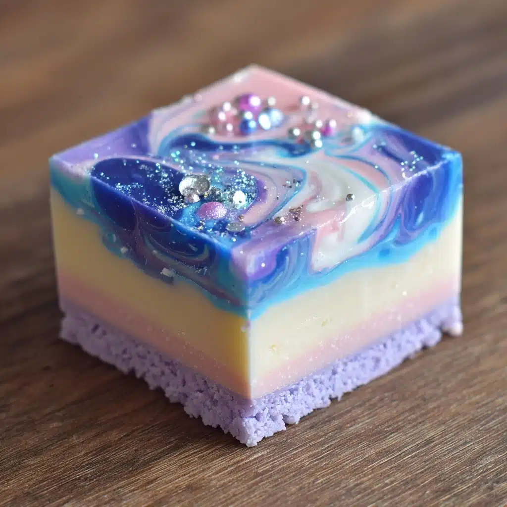 Galaxy Swirl Cotton Candy Fudge Recipe