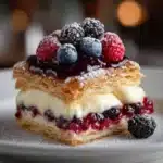 Berry Custard Puff Pastry Tart Recipe