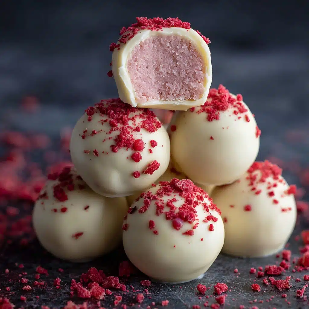 White Chocolate Strawberry Truffles Recipe