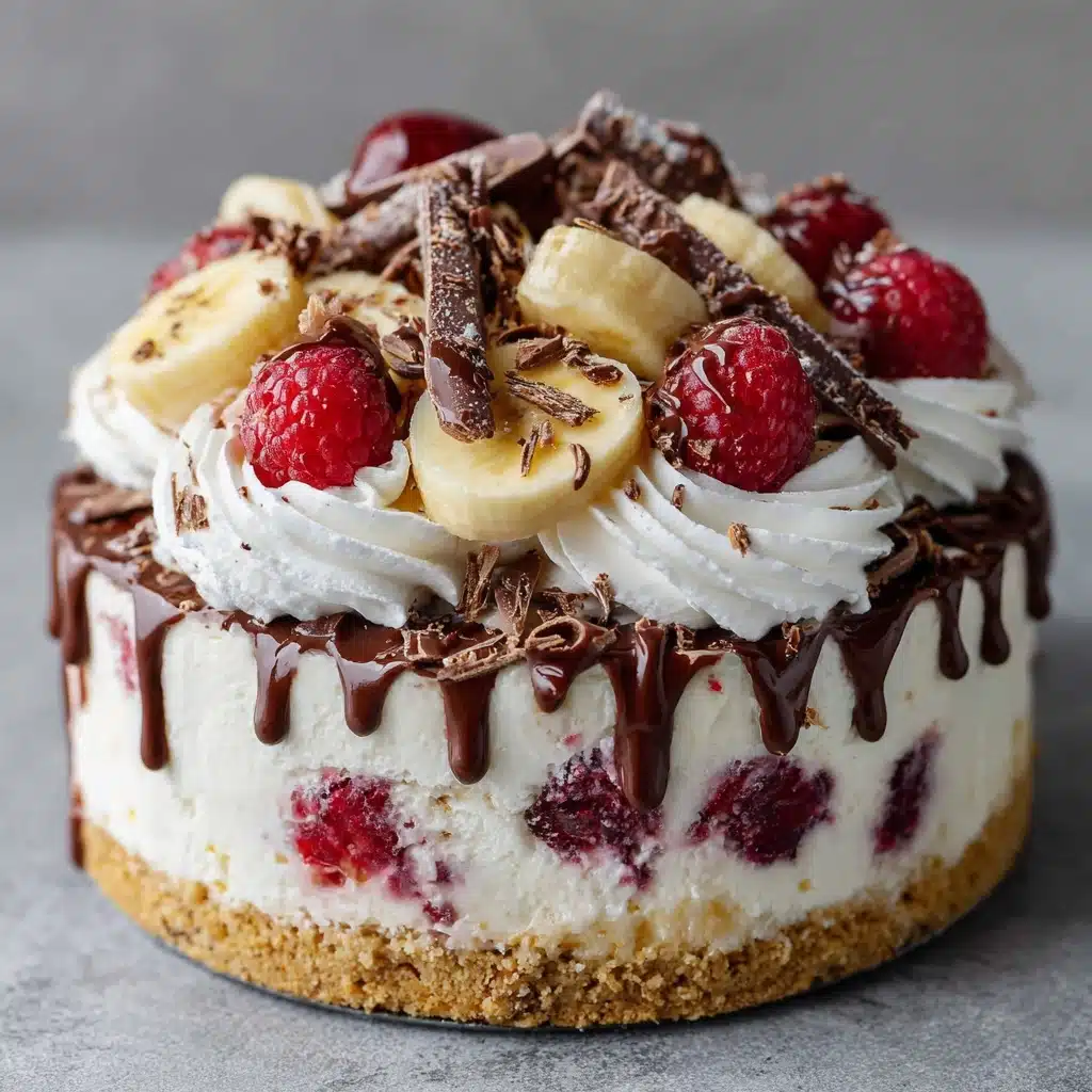 No-Bake Banana Split Cheesecake Recipe