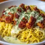 Crispy Chicken with Creamy Pasta Recipe