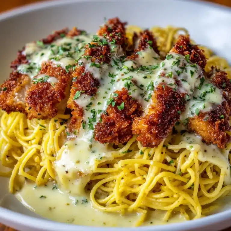 Crispy Chicken with Creamy Pasta Recipe