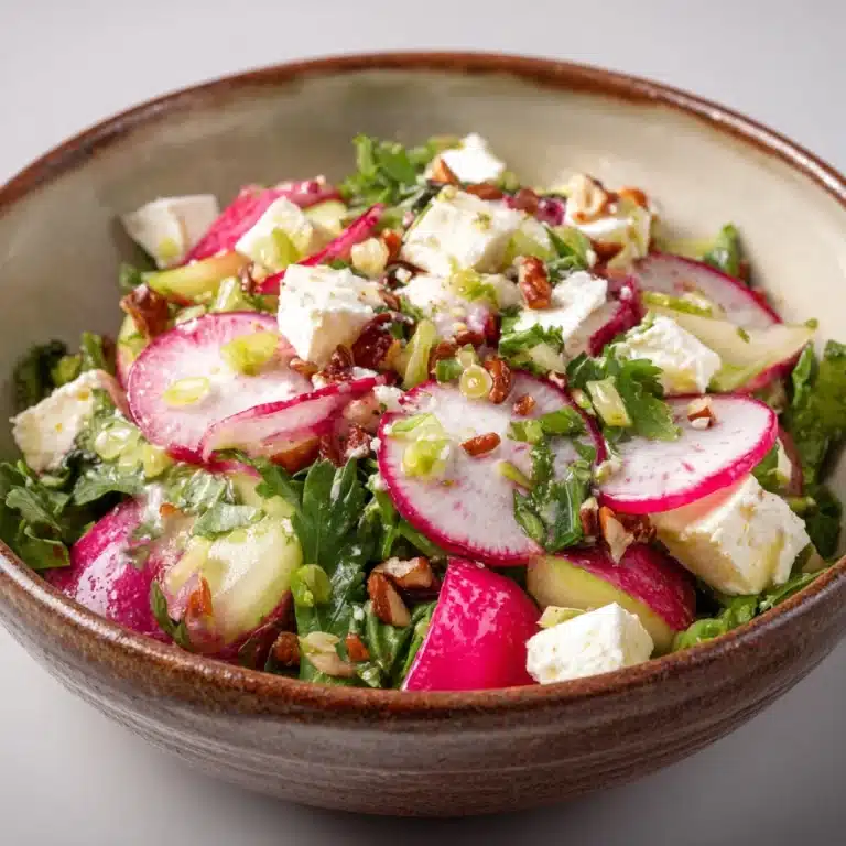 Herb and Radish Salad with Feta and Walnuts Recipe