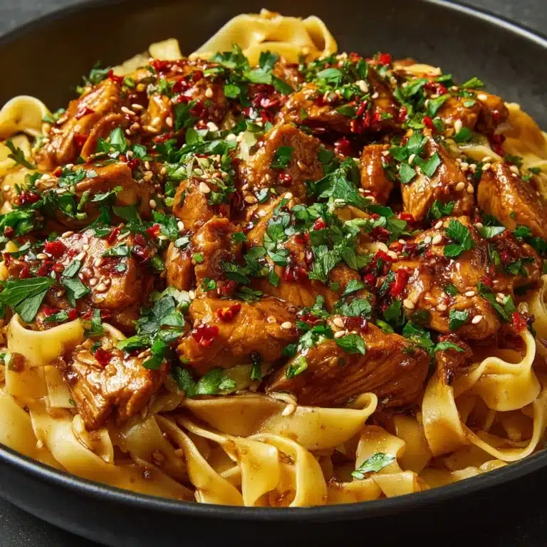 One-Pot Honey Garlic Chicken and Noodles Recipe