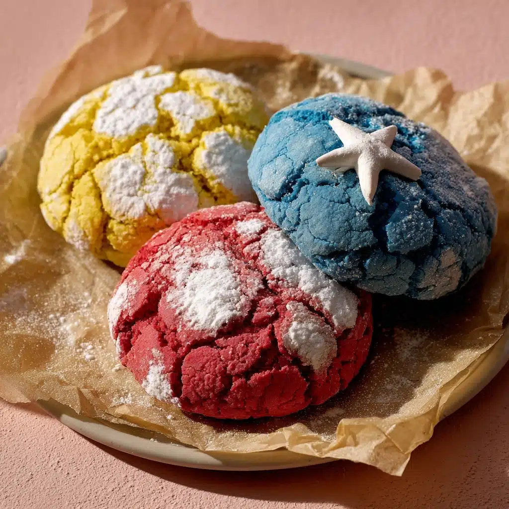 Patriotic Crinkle Cookies Recipe