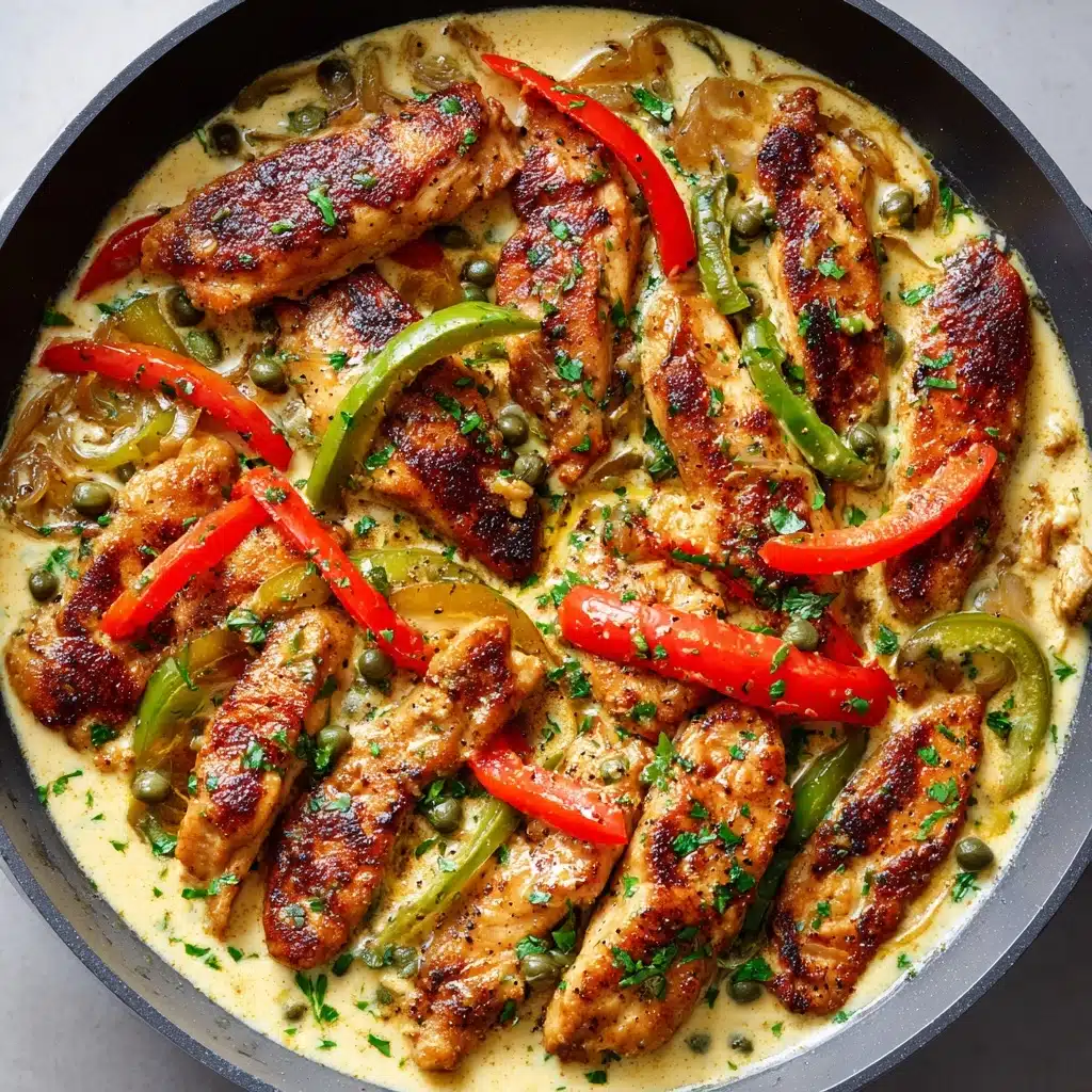 Creamy Pepperoncini Chicken Skillet Recipe