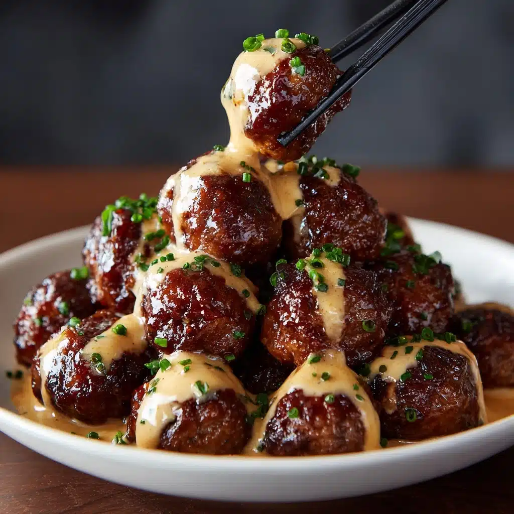 Korean BBQ Meatballs with Spicy Mayo Dip Recipe