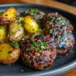 Mini Meat Patties with Pan-Fried Potatoes Recipe