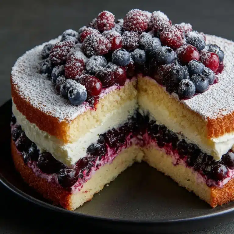 Pancake Cake With Pastry and Berry Fruit Recipe