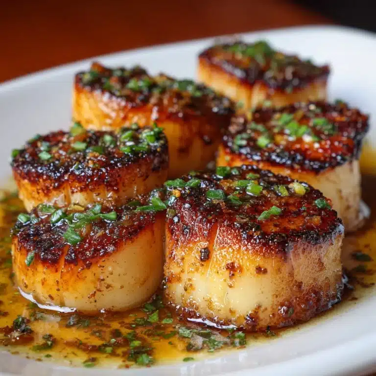 Seared Scallops with Spicy Cajun Cream Sauce Recipe
