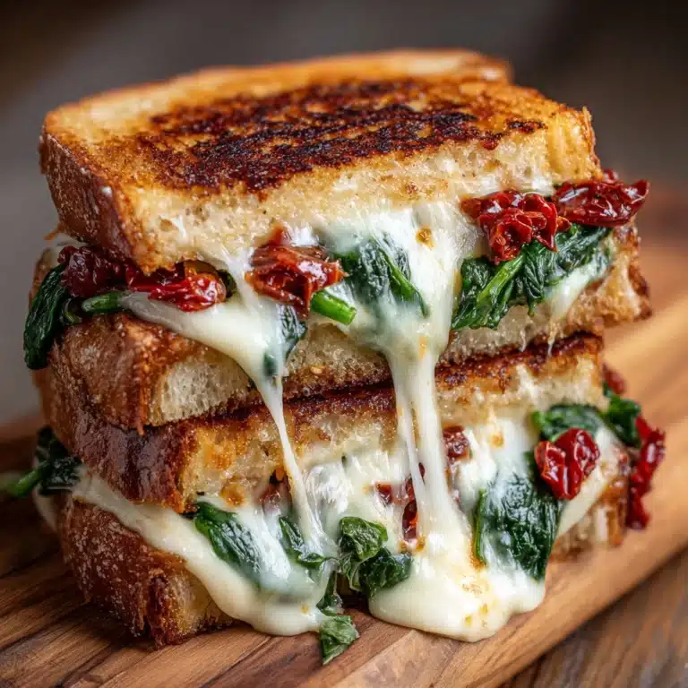 Sun-Dried Tomato, Spinach, and Ricotta Grilled Cheese Recipe