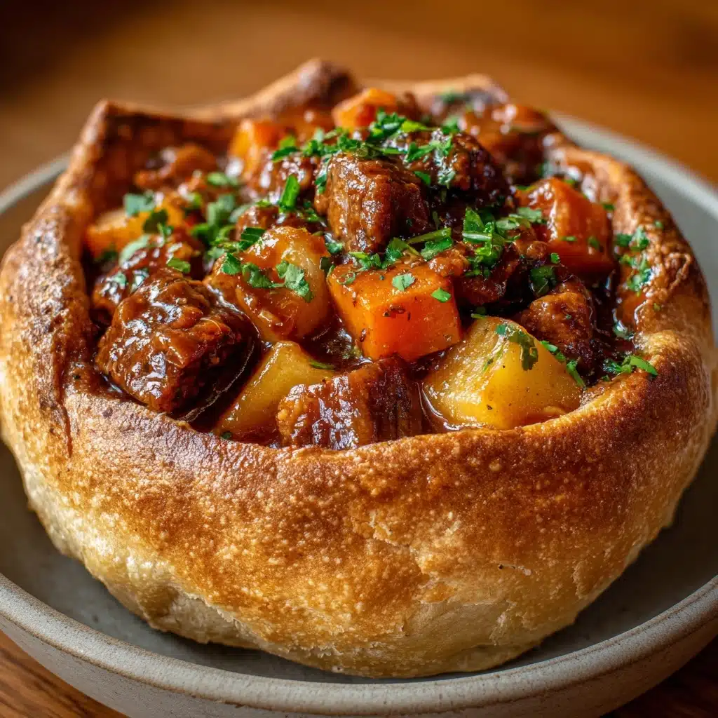 Beef Stew Bread Bowl Recipe