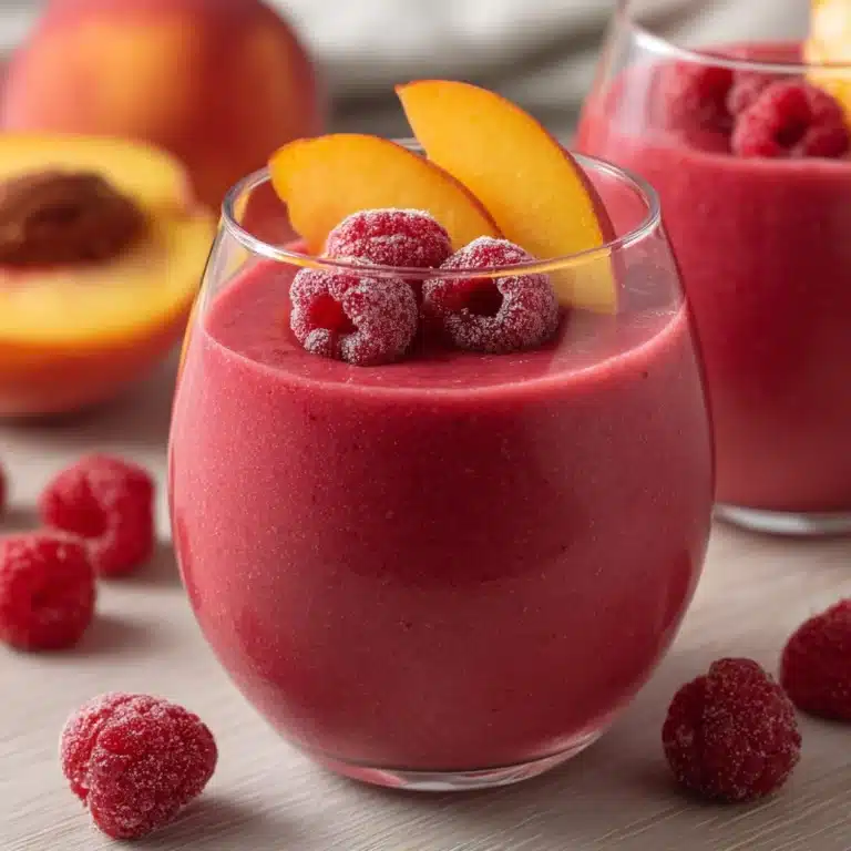 Raspberry Peach Smoothie Recipe