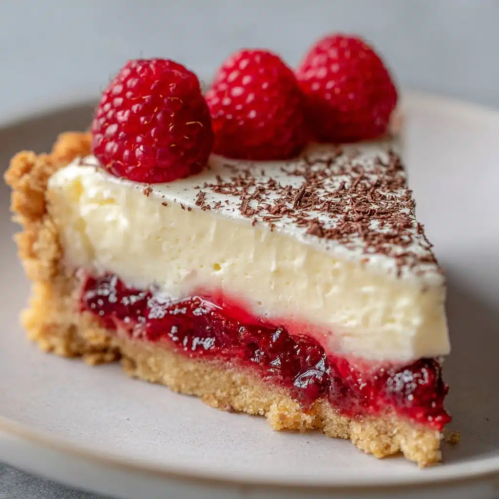 Vegan White Chocolate Raspberry Tart Recipe - Recipe Image