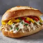 Slow Cooker Chicken Philly Sandwiches Recipe