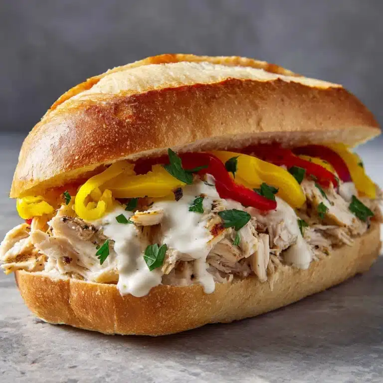 Slow Cooker Chicken Philly Sandwiches Recipe