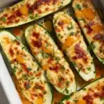 Buffalo Chicken Zucchini Boats Recipe