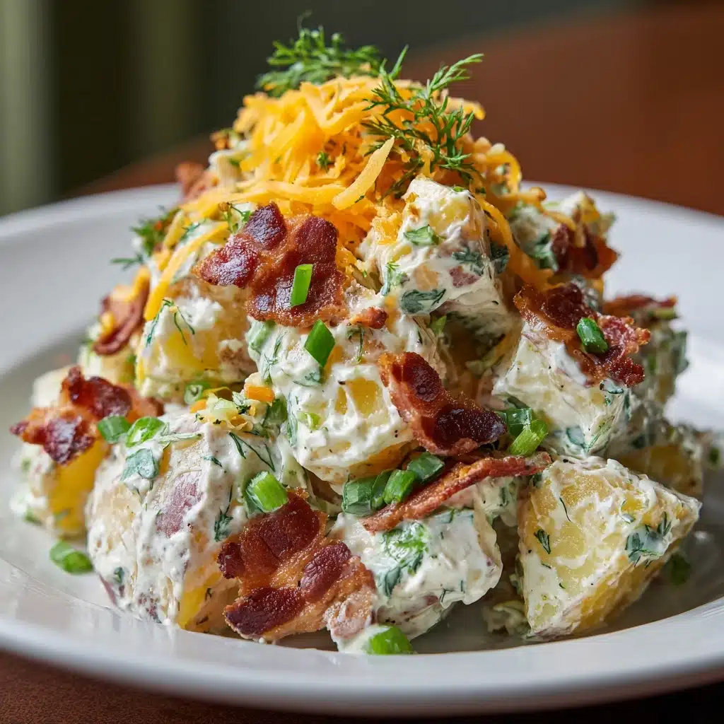 The BEST Loaded Baked Potato Salad Recipe - Recipe Image