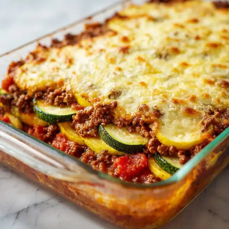 Zesty Zucchini Beef Casserole Recipe
