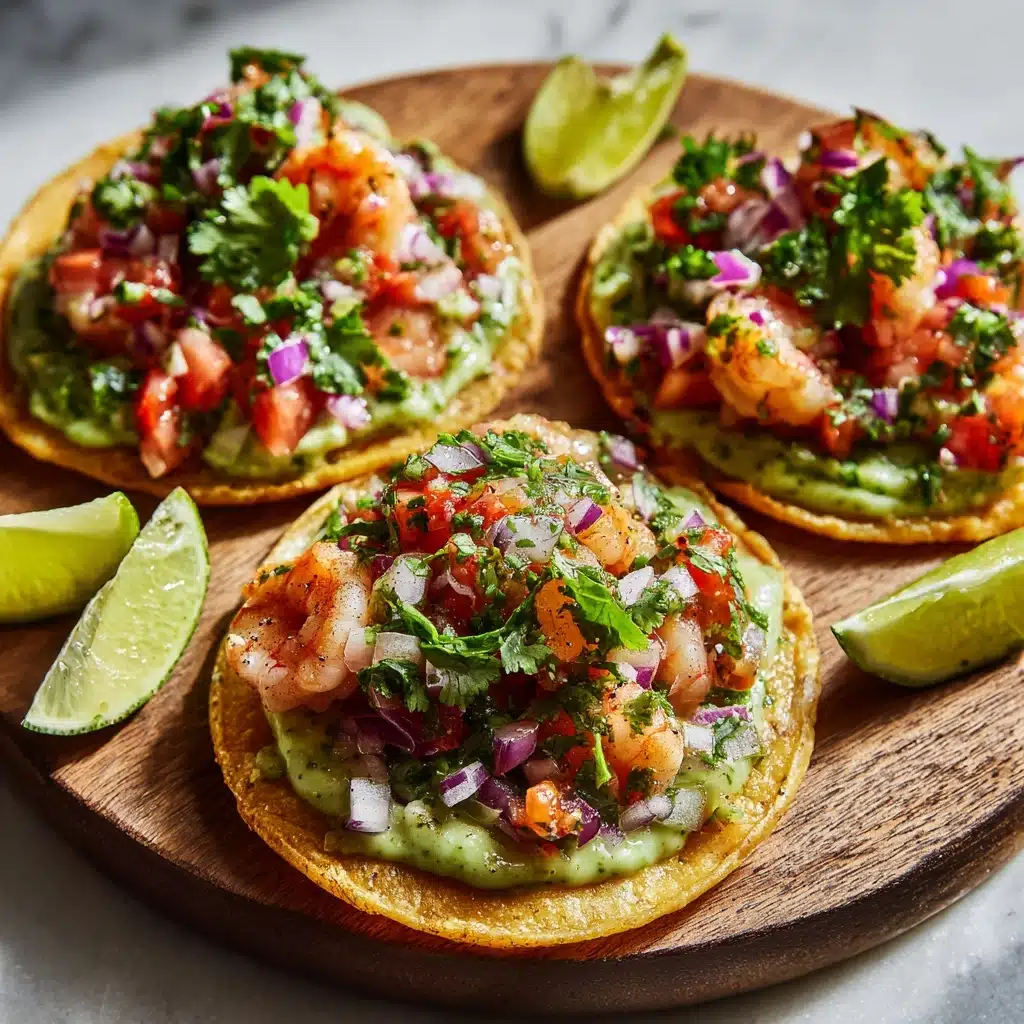 Citrus Shrimp Ceviche Tostadas Recipe