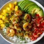 Shrimp and Avocado Bowls with Mango Salsa Recipe