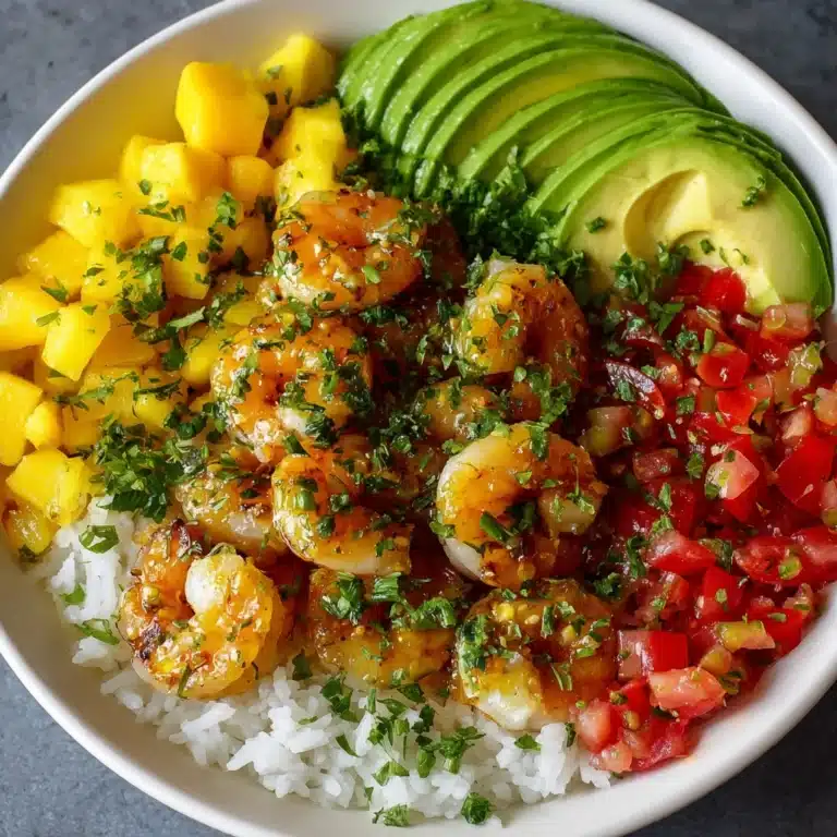 Shrimp and Avocado Bowls with Mango Salsa Recipe
