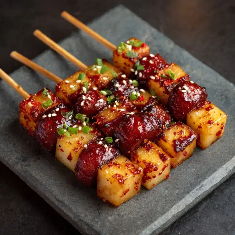 Sotteok Sotteok (Rice Cake and Sausage Skewers) Recipe