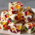 Easy Christmas Gumdrop Nougat Candy Recipe