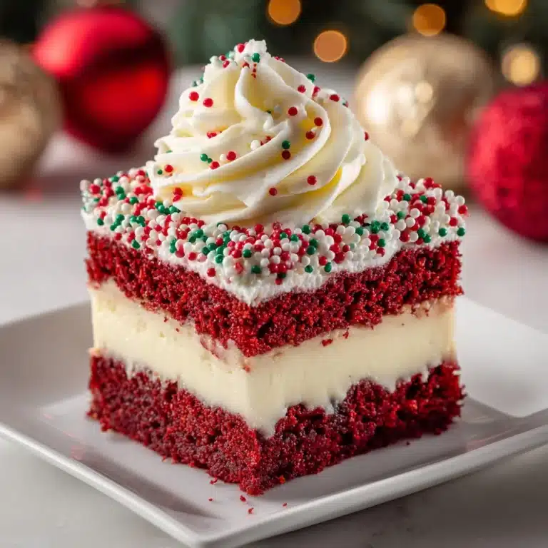 Christmas Red Velvet Poke Cake Recipe