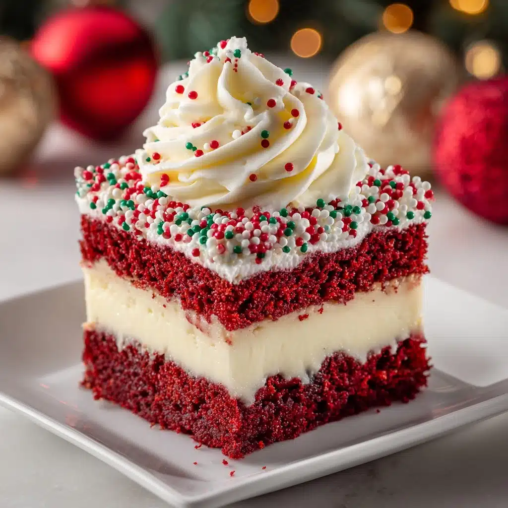 Christmas Red Velvet Poke Cake Recipe