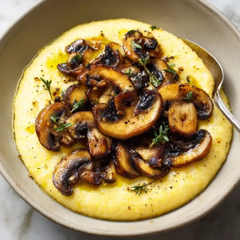 Polenta with Wild Mushrooms, Garlic, and Sage Recipe