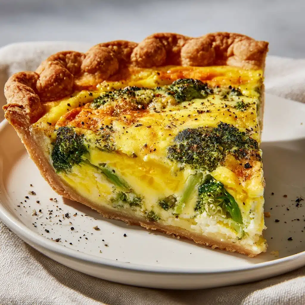Broccoli Cheddar Quiche Recipe