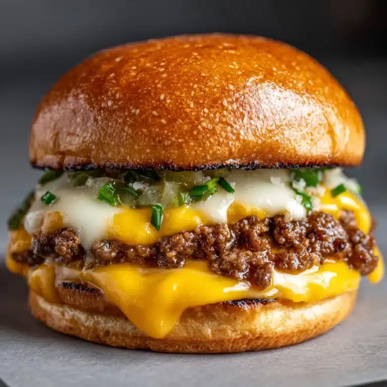Philly Cheese Steak Burgers Recipe