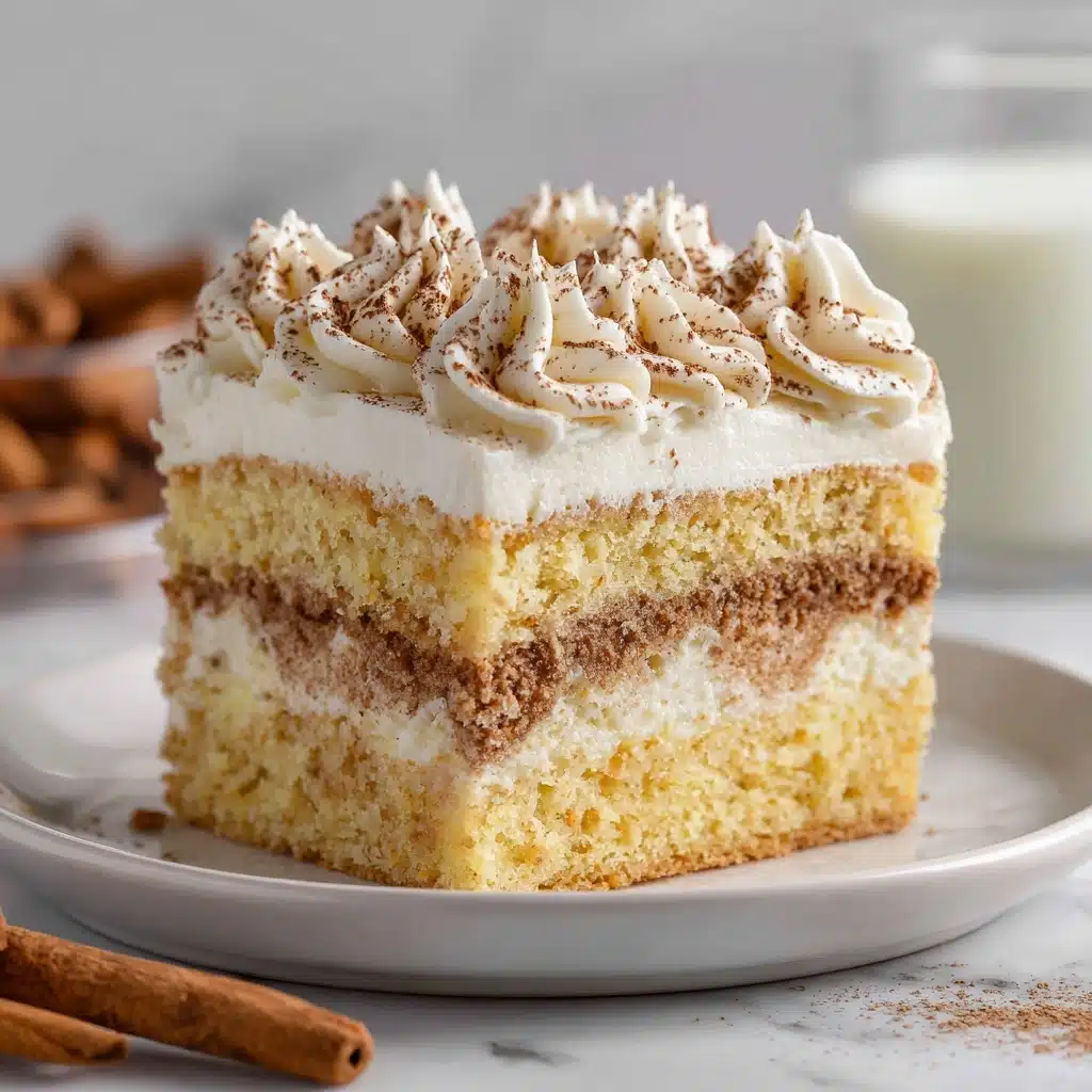 Cinnamon Roll Poke Cake Recipe - Recipe Image