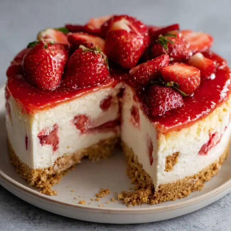 Gluten-Free & Vegan Strawberry Cheesecake Recipe